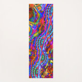 Super psychedelische Fraktal-Kunst Yogamatte (Vorderseite)