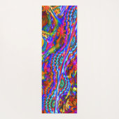 Super psychedelische Fraktal-Kunst Yogamatte (Rückseite)