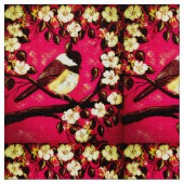 Super Punch Chickadee Stoff (Nahaufnahme)