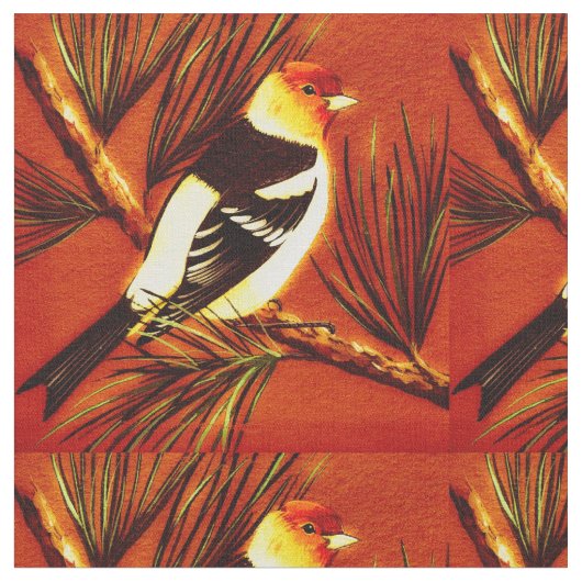 Super Punch Tanager Stoff (Nahaufnahme)