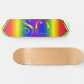 Super Queer (SQ) Gay Pride Cape Skateboard 8 ½" (Horizontal)