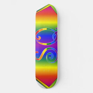Super Queer (SQ) Gay Pride Cape Skateboard 8 ½"
