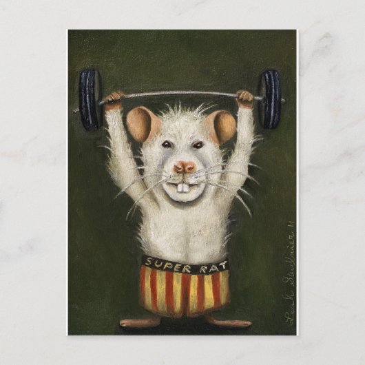 Super Rat Postkarte (Vorderseite)