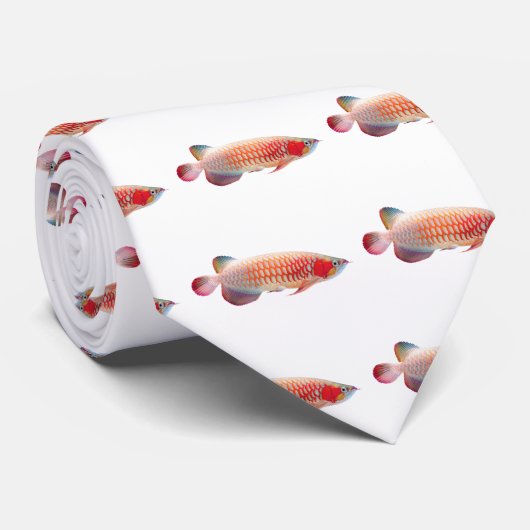 Super Red Arowana Krawatte (Gerollt)