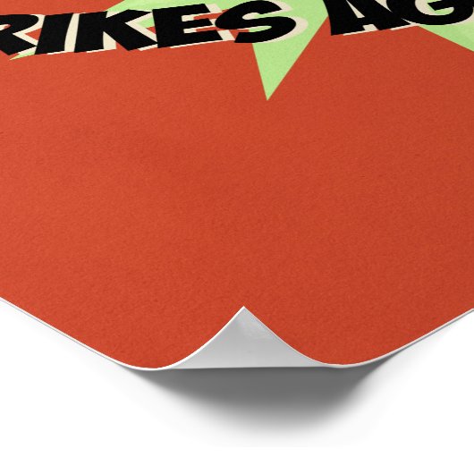 Super Reggae Girl Poster (Ecke)