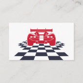 Super Rennwagen Kindergeburtstag Begleitkarte (Rückseite)