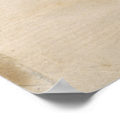 Super rustikales Ananas Grafisches altes Papier Poster (Ecke)