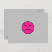 SUPER SAD HET PINK GESICHT GEFÜHLE VERSCHMUTZT L P POSTKARTE (Vorne/Hinten)