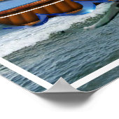 Super Sailboat auf Hoher See Poster (Ecke)