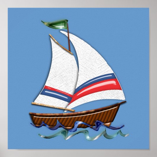 Super Sailboat Poster (Vorne)