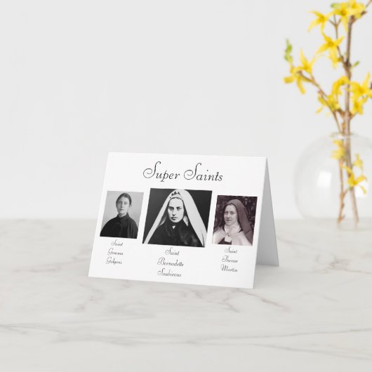 Super Saints Karte (Gelbe Blume)
