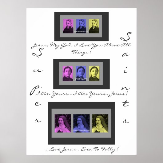 SUPER SAINTS POSTER (Vorne)