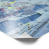 Super Saiyan Goku Epic Rain Fight Fotodruck (Ecke)