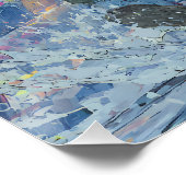 Super Saiyan Goku Epic Rain Fight Poster (Ecke)