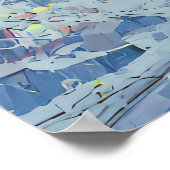 Super Saiyan Goku Epic Rain Fight Poster (Ecke)