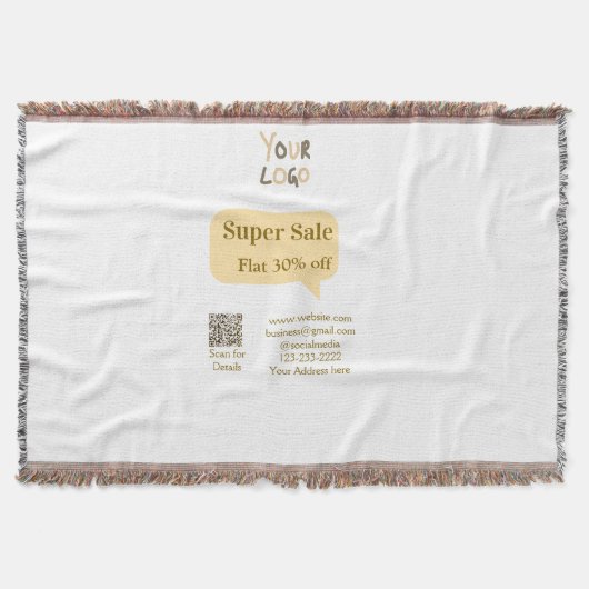 super sale business discount scan QR code details Decke (Vorderseite)