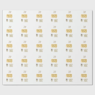 super sale business discount scan QR code details Geschenkpapier