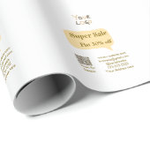 super sale business discount scan QR code details  Geschenkpapier (Rolleneckpunkt)