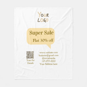 Super Sale Geschäft Rabatt Scan QR Code Details Fleecedecke