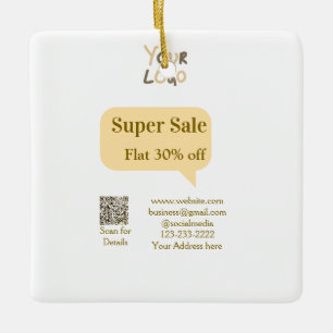 Super Sale Geschäft Rabatt Scan QR-Code Details Keramikornament