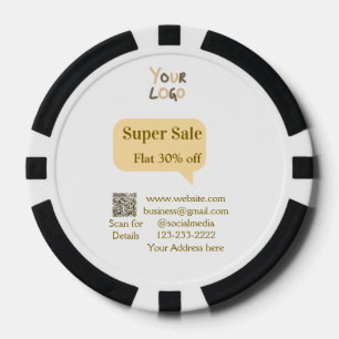 Super Sale Geschäft Rabatt Scan QR-Code Details Pokerchips