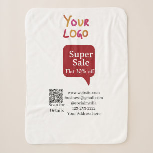 Super-Sale-Geschäftsrabatt QR-Code-Details scannen Sherpadecke