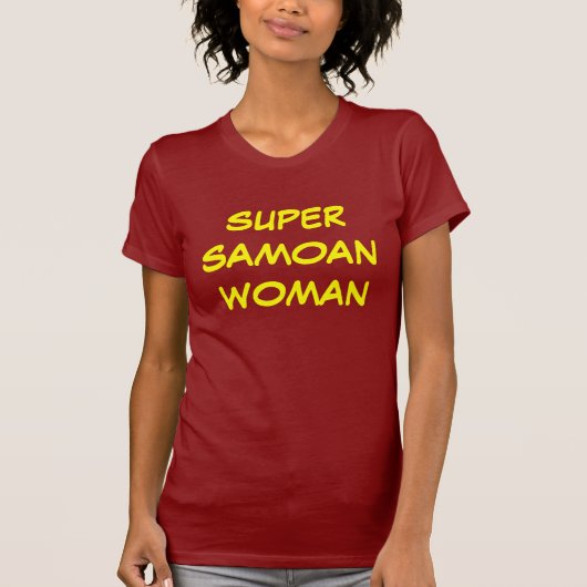 Super samoaische Frau T-Shirt (Vorderseite)