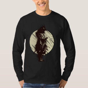 Super Samurai Krieger Silhouette Design T-Shirt