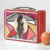 Super Samurai Warrior Silhouette Design Metall Brotdose (Beispiel)