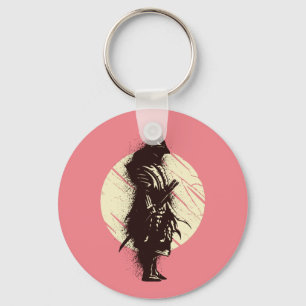 Super Samurai Warrior Silhouette Design Schlüsselanhänger