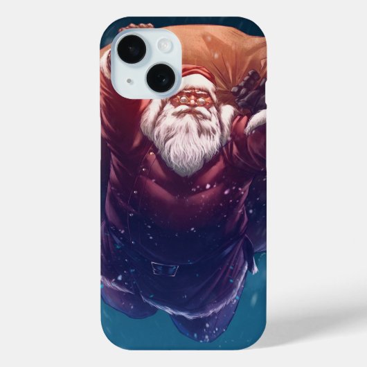 Super Santa Case-Mate iPhone Hülle (Rückseite)