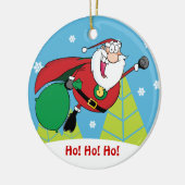 Super Santa Claus Ornament (Links)