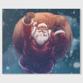 Super Santa Geschenkpapier (Flach)