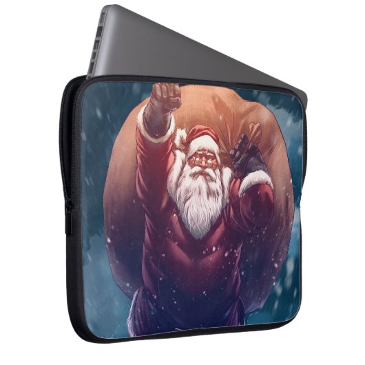 Super Santa Laptopschutzhülle (Vorne Rechts)