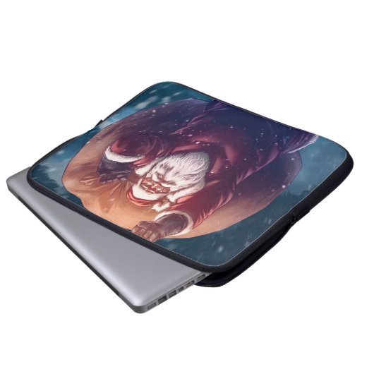 Super Santa Laptopschutzhülle (Vorne Knopf)