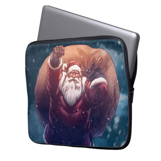 Super Santa Laptopschutzhülle (Vorderseite Links)