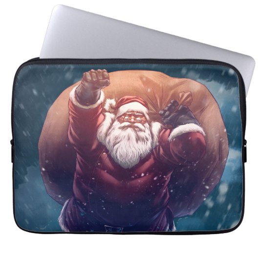Super Santa Laptopschutzhülle (Vorderseite)