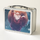 Super Santa Metall Brotdose (Rückseite)