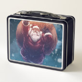 Super Santa Metall Brotdose (Rückseite)