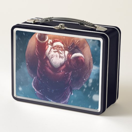 Super Santa Metall Brotdose (Vorderseite)