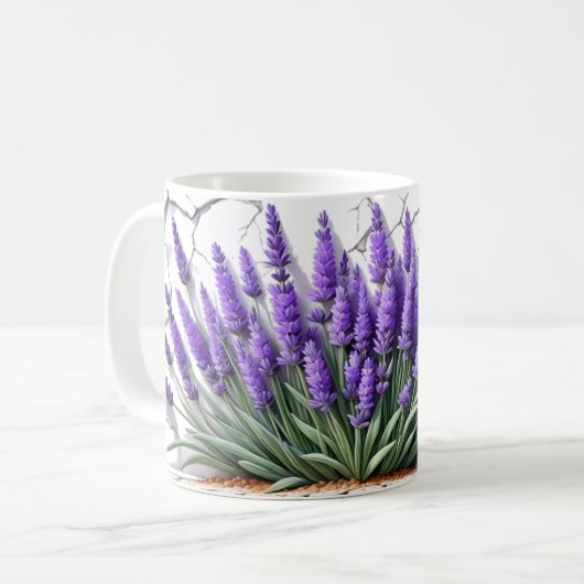 Super schöne Lavendel-Tasse Kaffeetasse (Vorderseite Links)