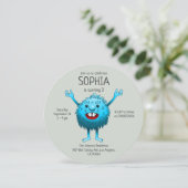 Super schöne und niedliche Kreatur Einladung (Stehend Vorderseite)