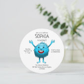 Super schöne und niedliche Kreatur Einladung (Stehend Vorderseite)