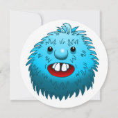 Super schöne und niedliche Kreatur Einladung (Rückseite)