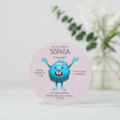 Super schöne und niedliche Kreatur Einladung (Stehend Vorderseite)