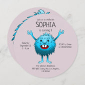 Super schöne und niedliche Kreatur Einladung (Vorne/Hinten)