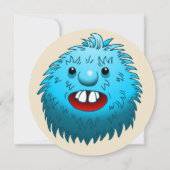 Super schöne und niedliche Kreatur Einladung (Rückseite)