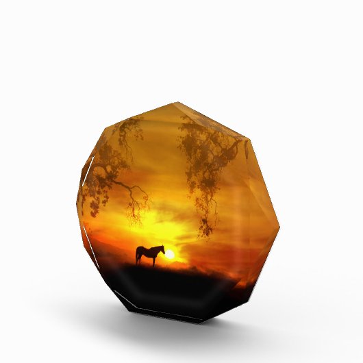 Super Schönes Pferd Fine Art Decor Block (Rechts)