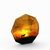 Super Schönes Pferd Fine Art Decor Block (Links)