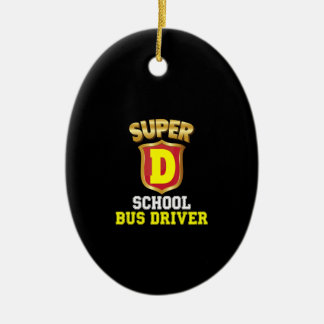 Super School Busfahrer zurück zum Schulherzen Kind Keramik Ornament
